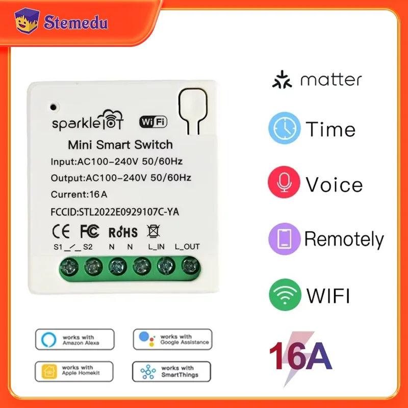 Home Automation Tutorial - 16a matéria wifi interruptor inteligente relé